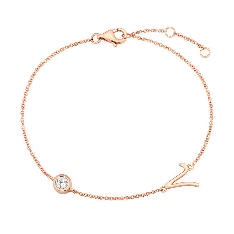Initial Bracelet-V - Kindspark