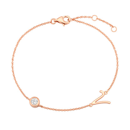 Initial Bracelet-V - Kindspark