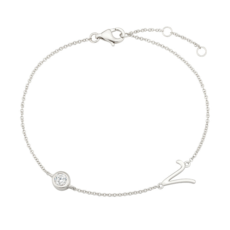 Initial Bracelet-V - Kindspark