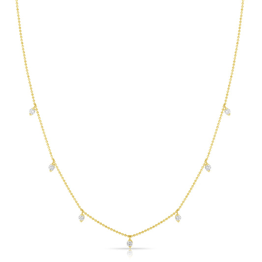 Round Diamond Chain Necklace - Kindspark