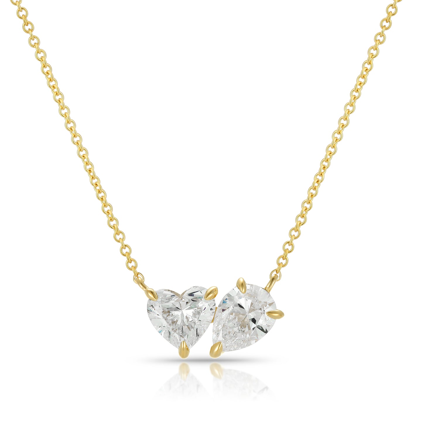 Heart & Pear Shape Necklace - Kindspark