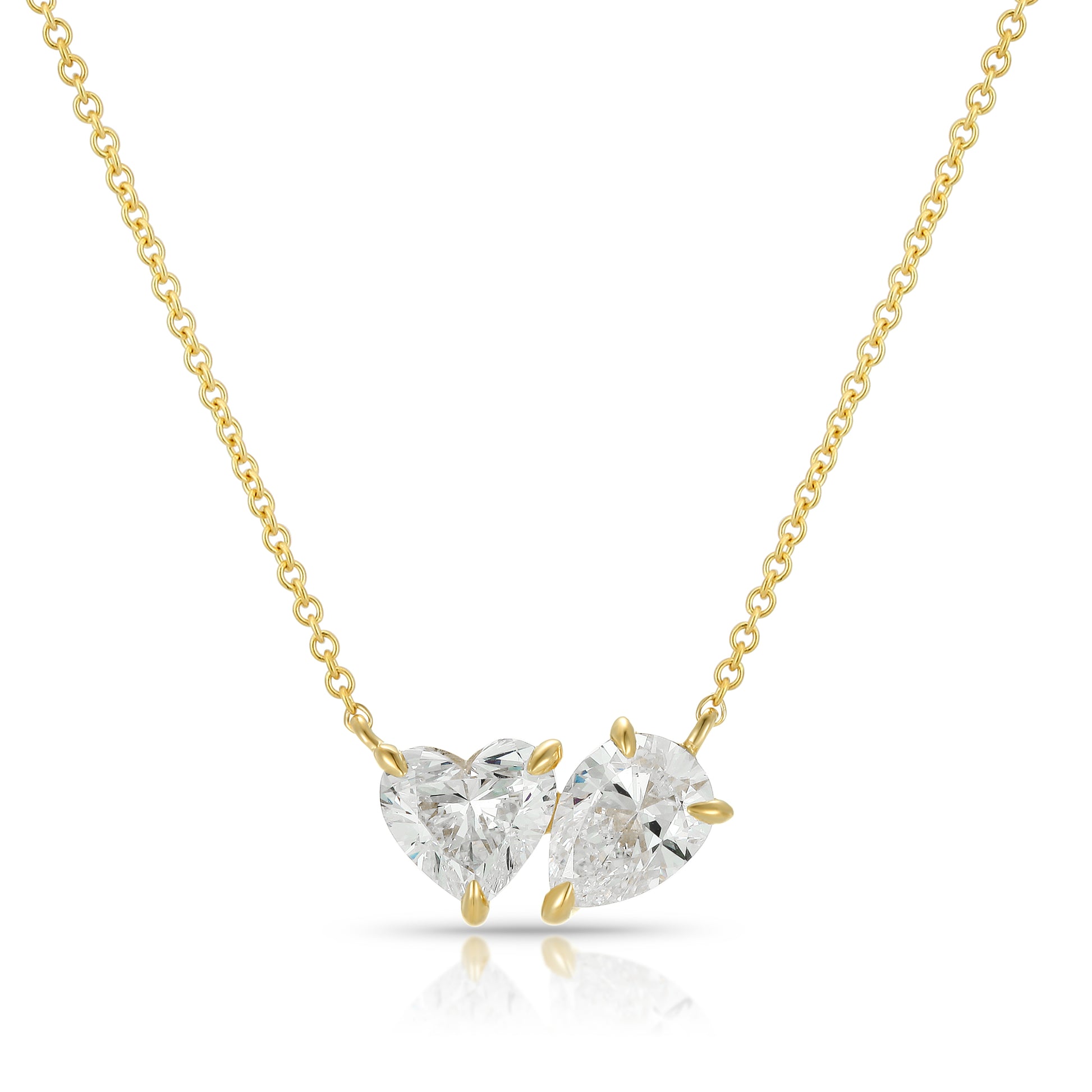 Heart & Pear Shape Necklace - Kindspark