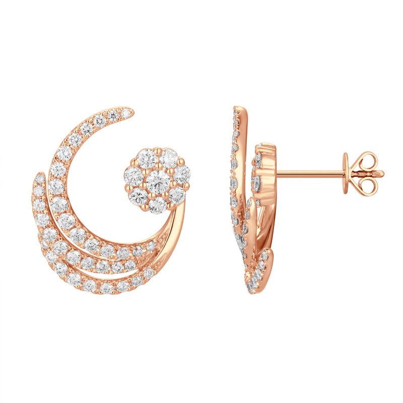 Moon Design Ear Stud