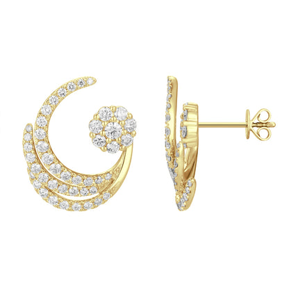 Moon Design Ear Stud