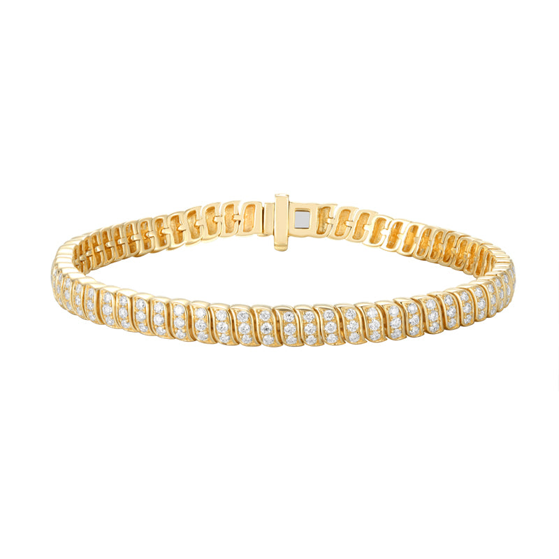 Pave Cuban Chain Bracelet