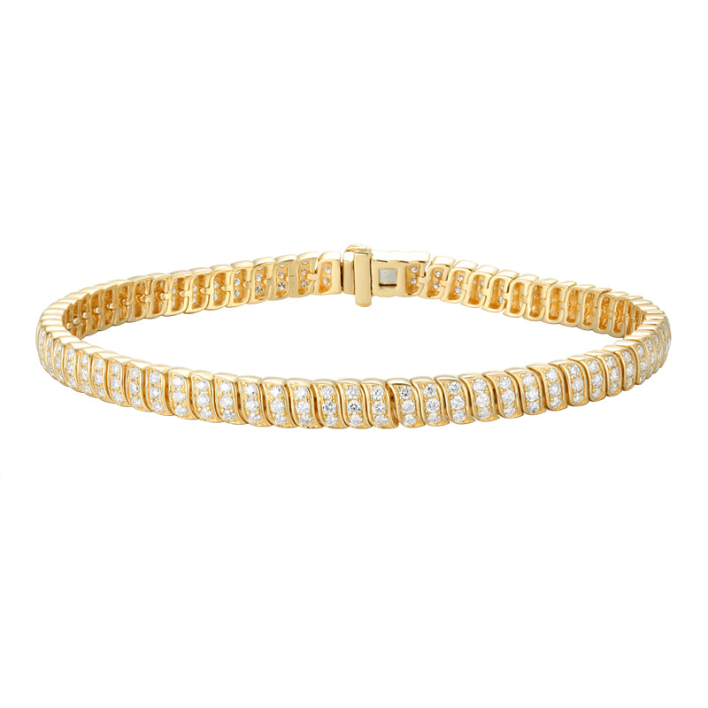 Pave Cuban Chain Bracelet