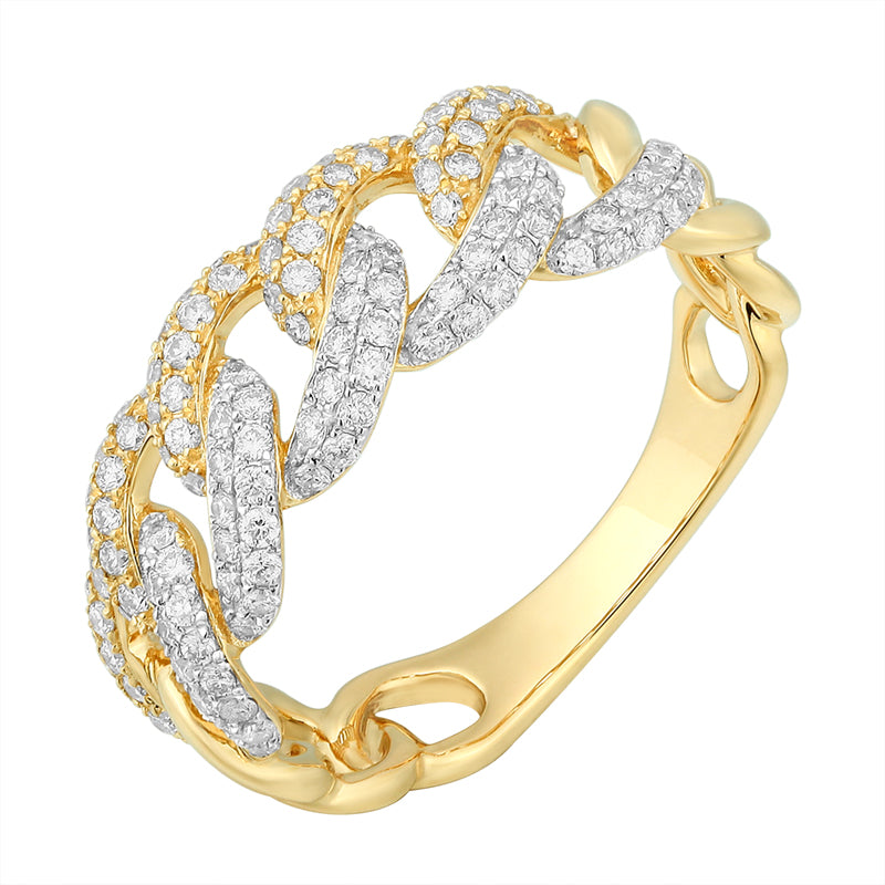 Diamond Link Chain Ring