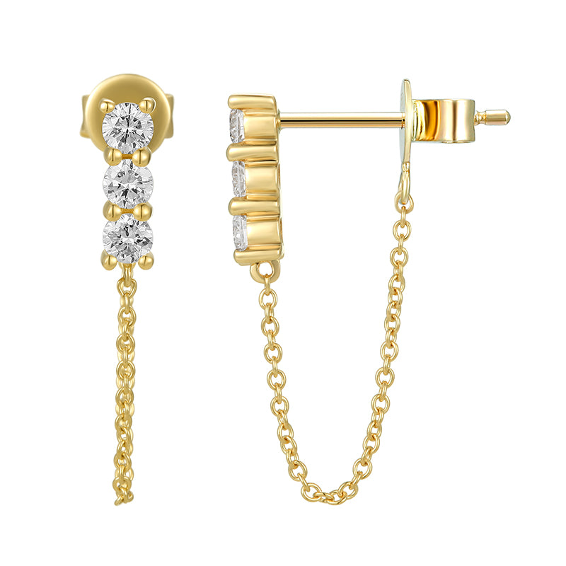 Chain Stud Earring - Kindspark