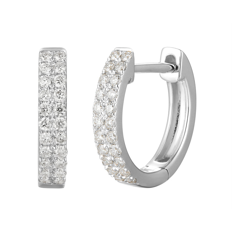 Diamond Hoop Earrings