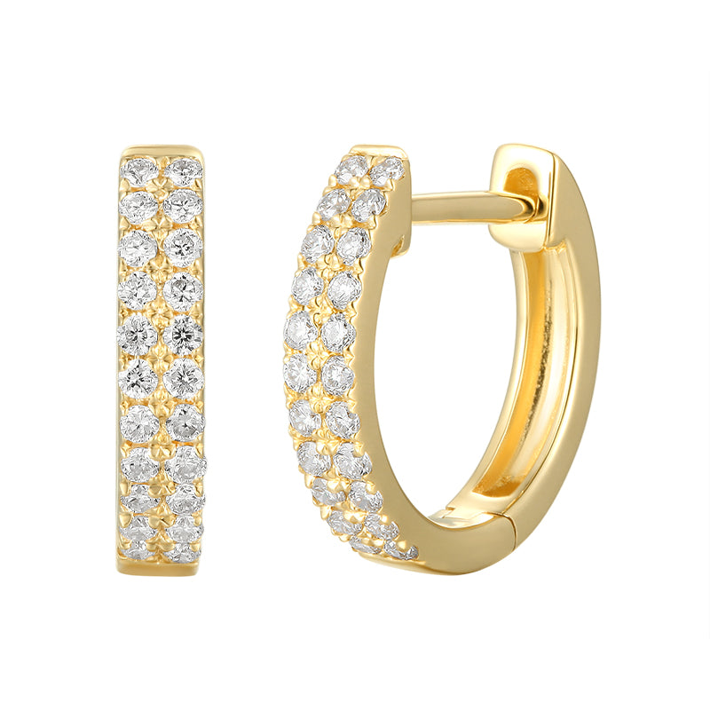 Diamond Hoop Earrings