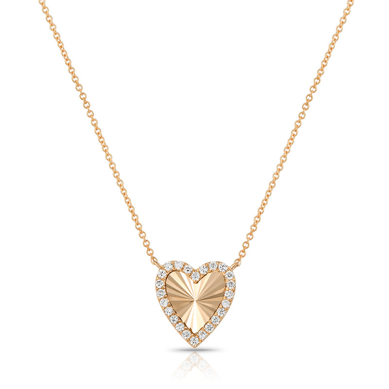 Heart Design Diamond Necklace - Kindspark