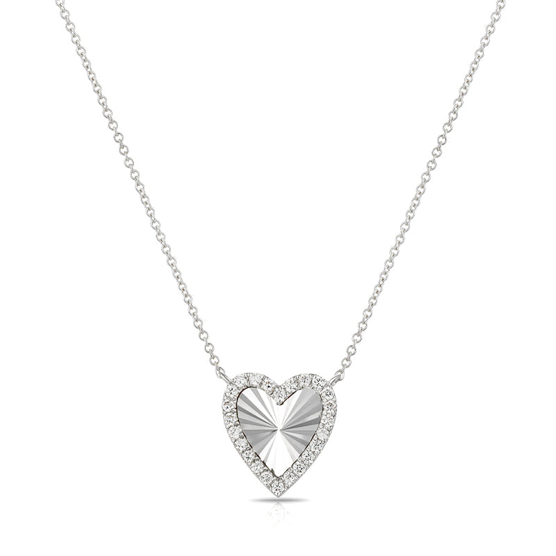 Heart Design Diamond Necklace - Kindspark