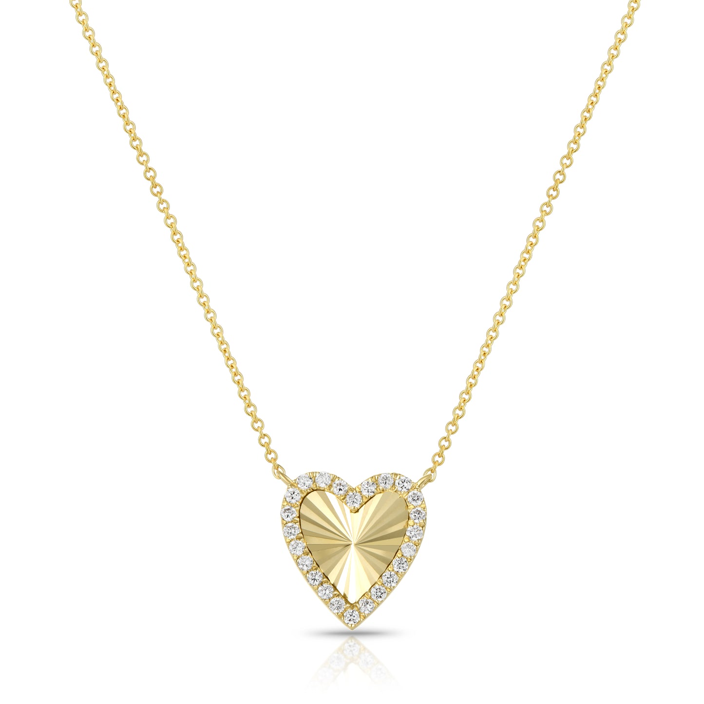 Heart Design Diamond Necklace - Kindspark
