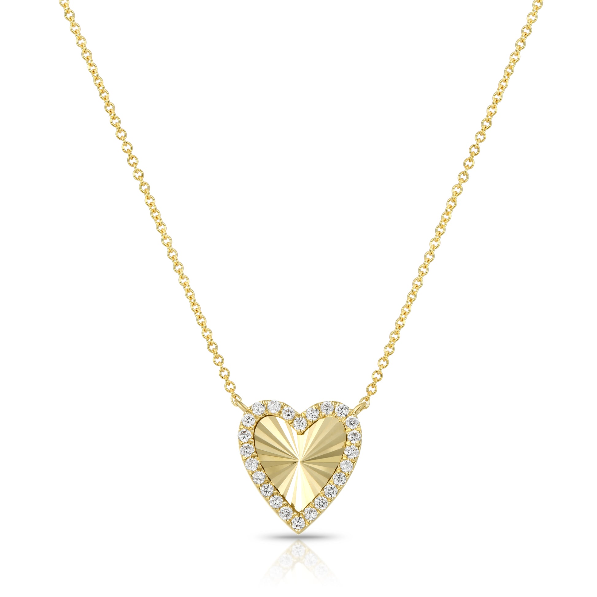 Heart Design Diamond Necklace - Kindspark
