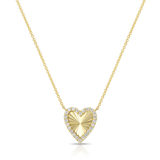 Heart Design Diamond Necklace - Kindspark