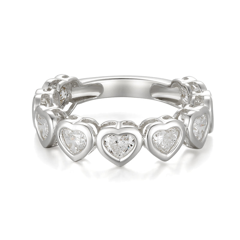 Bezel Set Heart Shape Diamond Ring - Kindspark