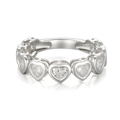 Bezel Set Heart Shape Diamond Ring - Kindspark