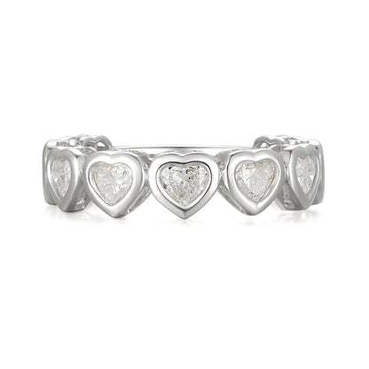 Bezel Set Heart Shape Diamond Ring - Kindspark