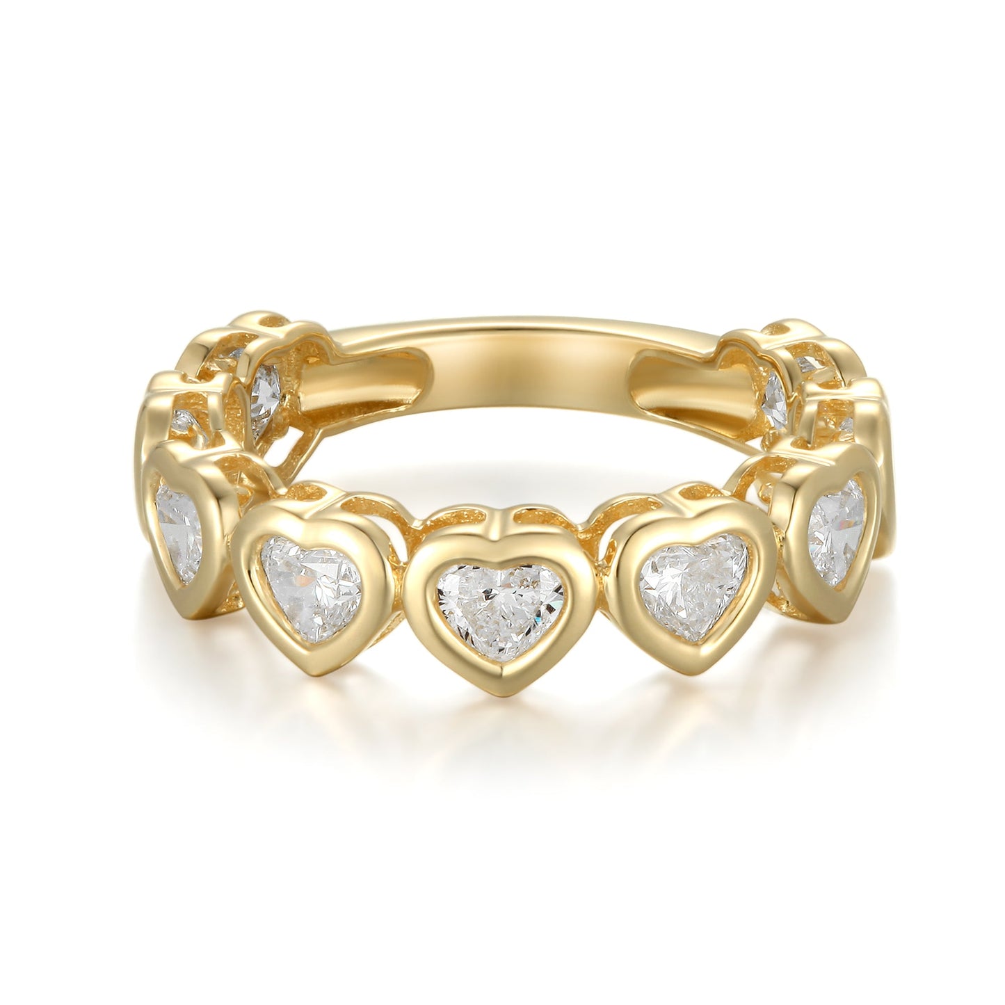 Round and Baguette Full Eternity Diamond Ring - Kindspark