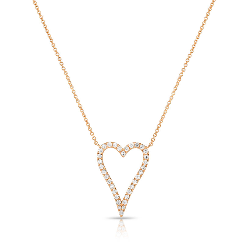 Heart Design Diamond Necklace - Kindspark
