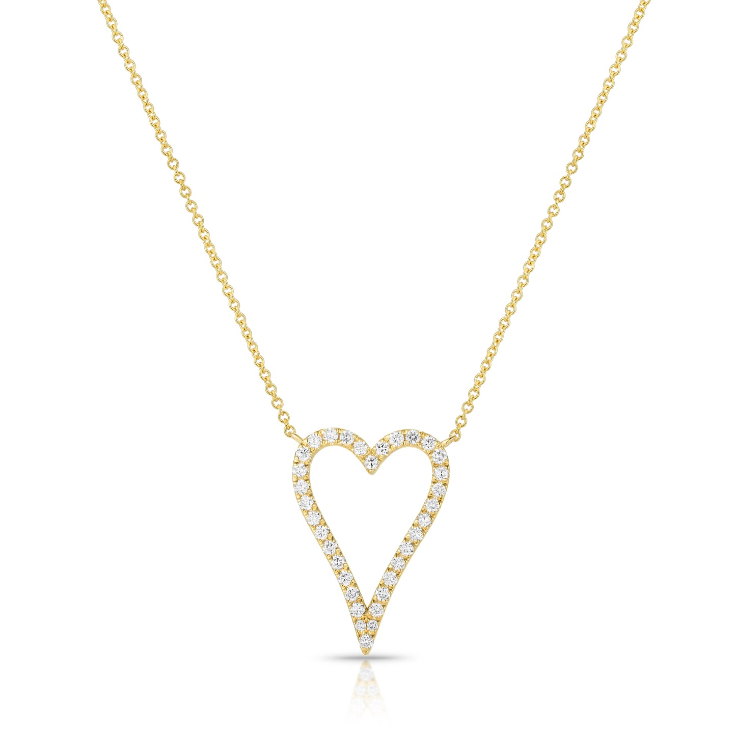 Heart Design Diamond Necklace - Kindspark