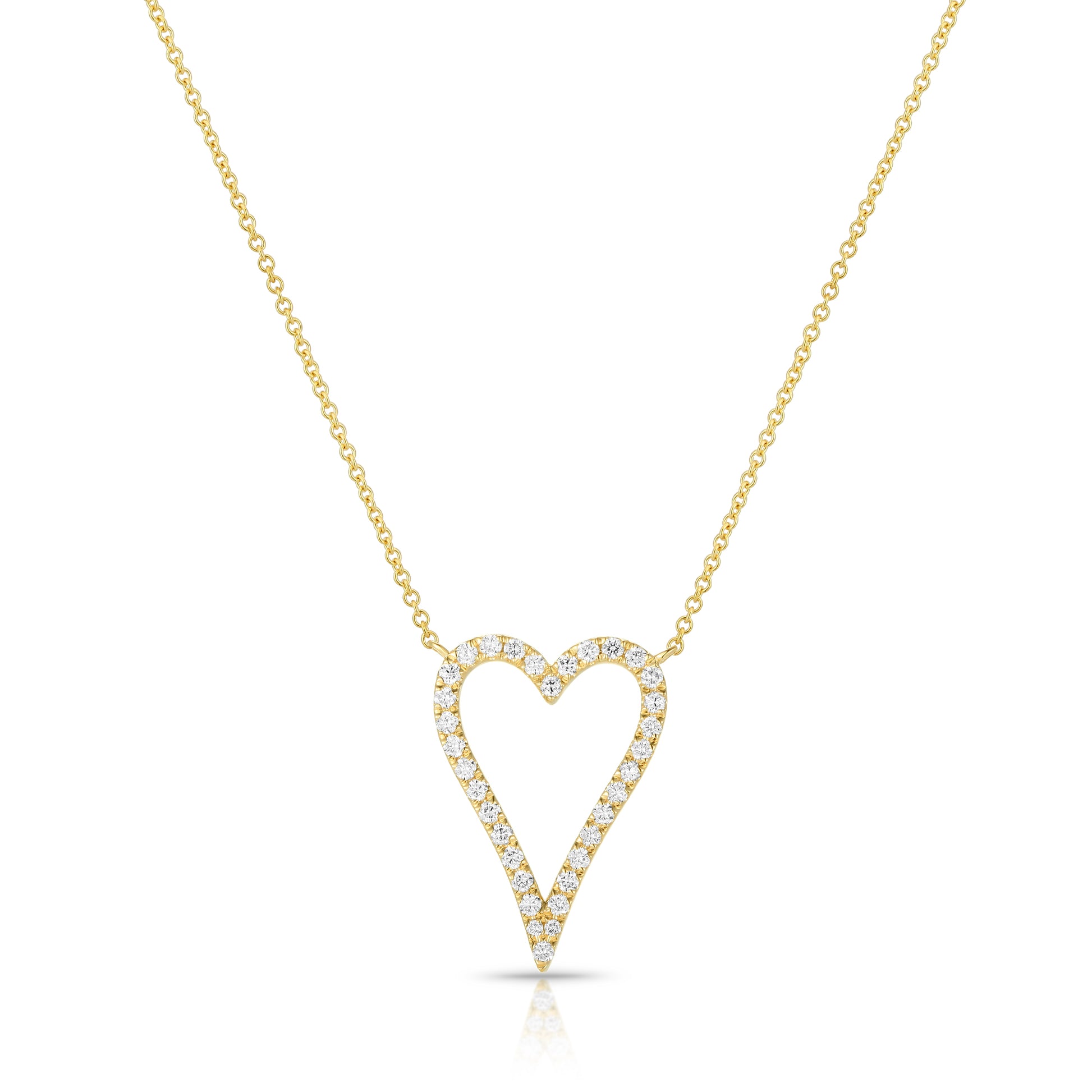 Heart Design Diamond Necklace - Kindspark