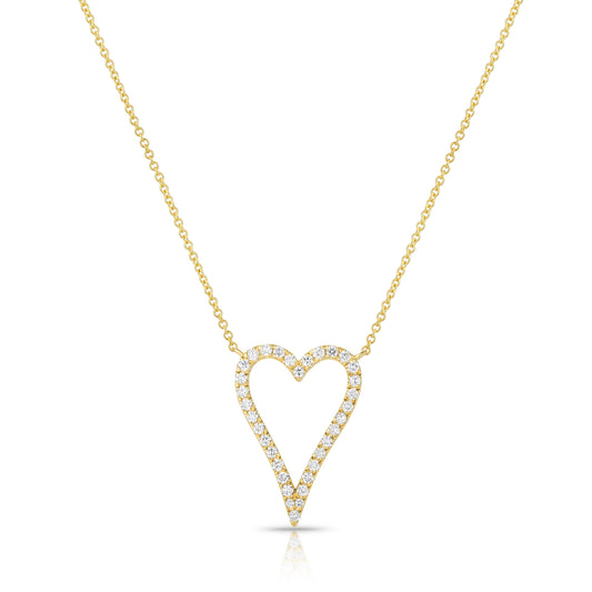 Heart Design Diamond Necklace - Kindspark