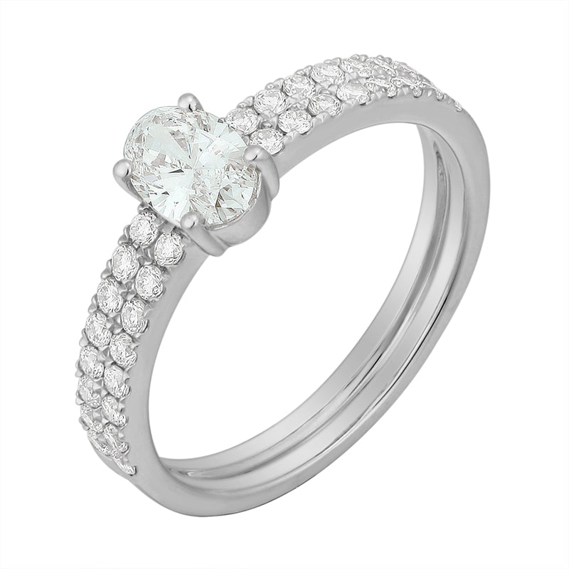 Oval Diamond Eternity Ring for Timeless Elegance