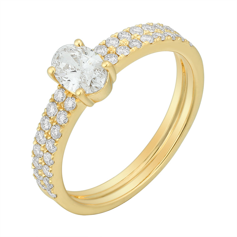 Oval Diamond Eternity Ring for Timeless Elegance