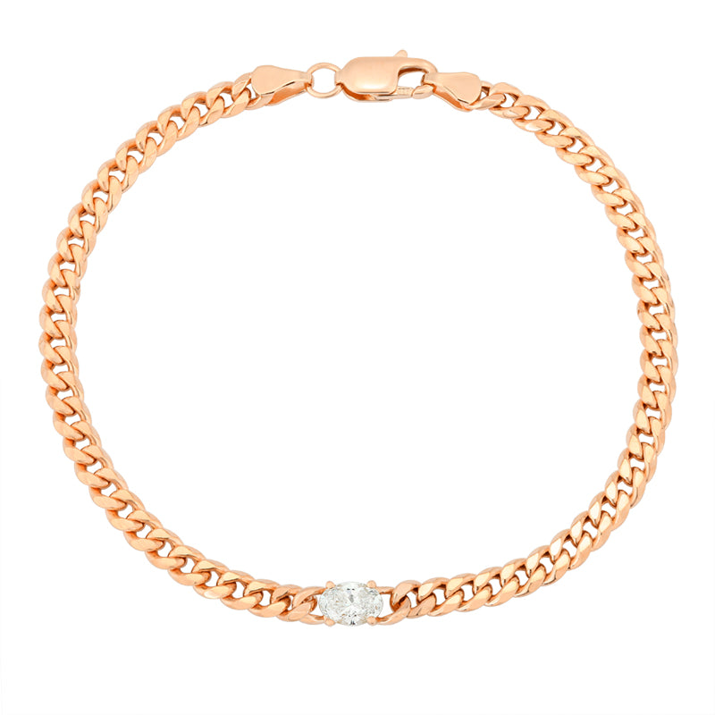 Snake Chain Bracelet - Oval