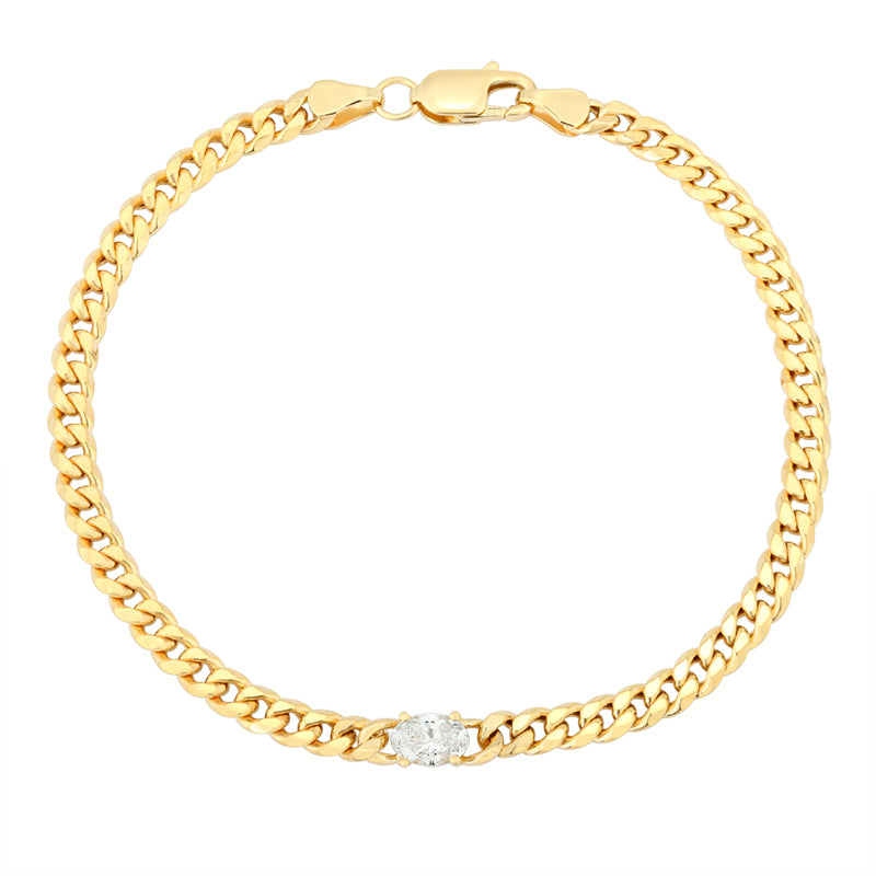 Snake Chain Bracelet - Oval