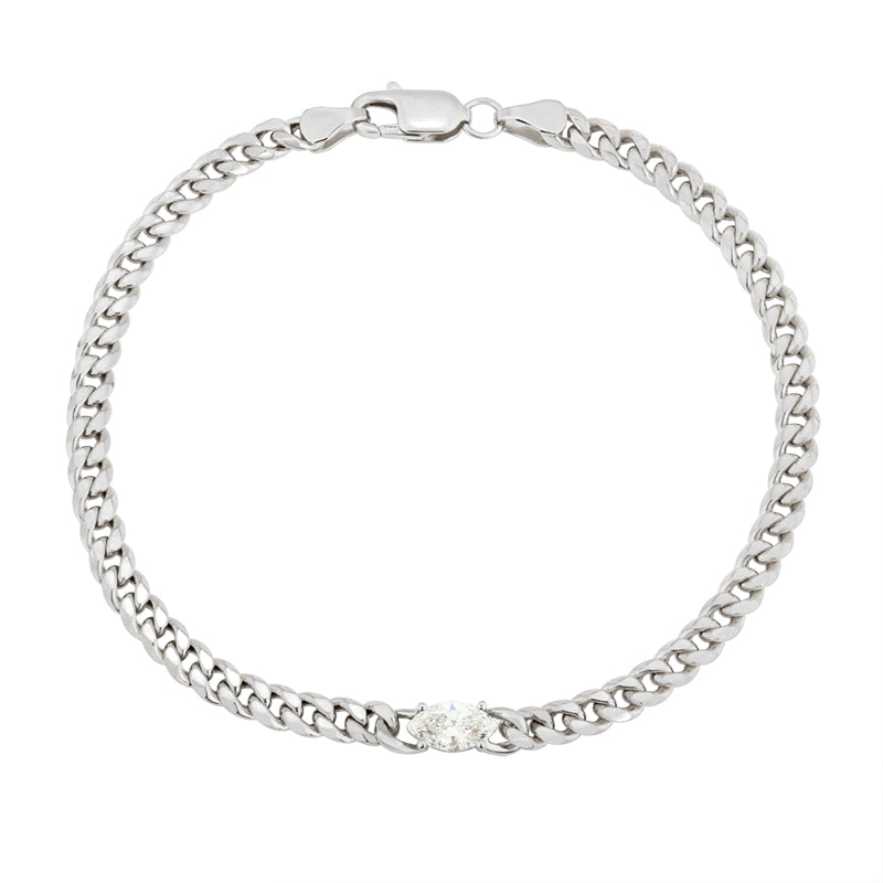Snake Chain Bracelet - Marquise