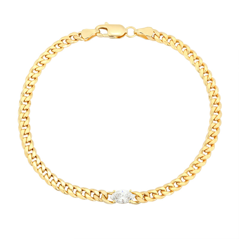 Snake Chain Bracelet - Marquise