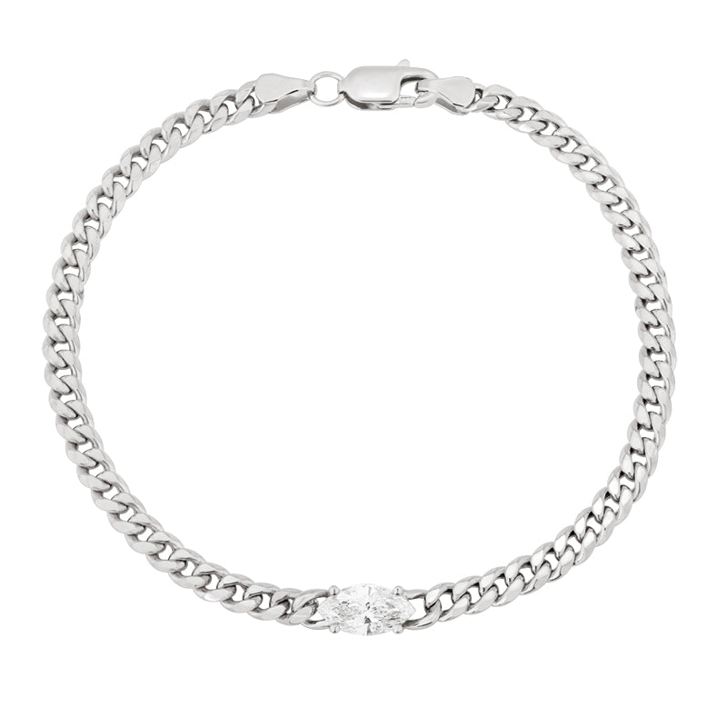 Snake Chain Bracelet - Marquise