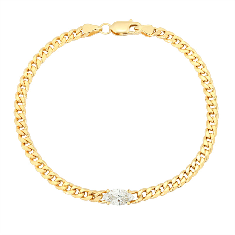Snake Chain Bracelet - Marquise