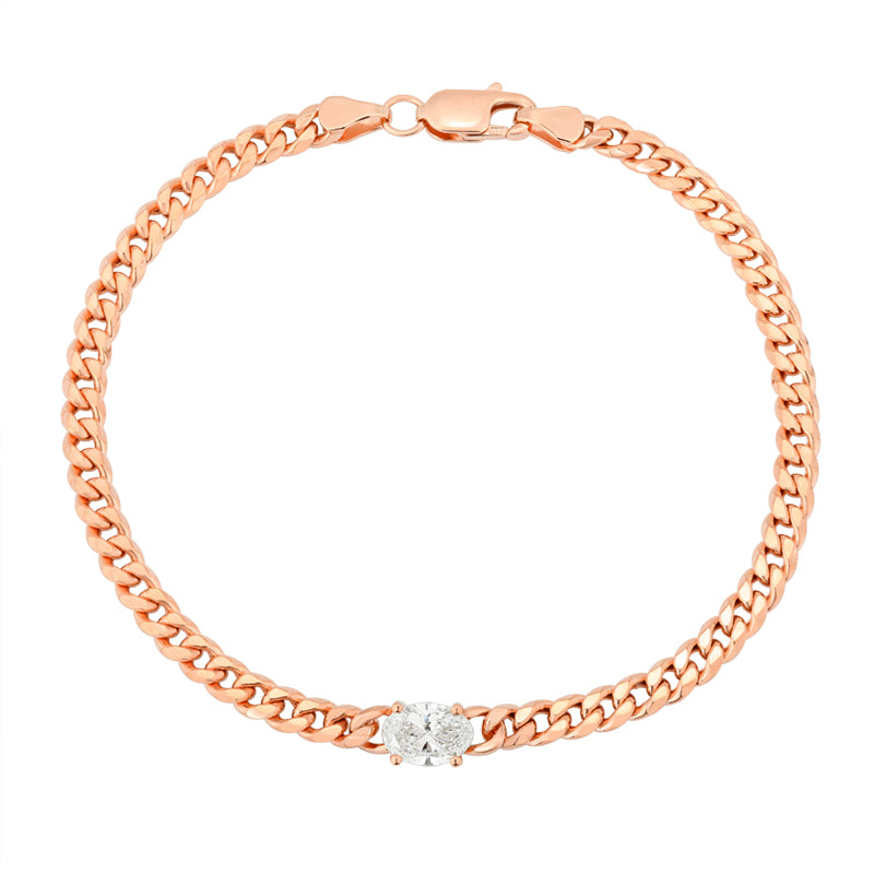 Snake Chain Bracelet - Oval