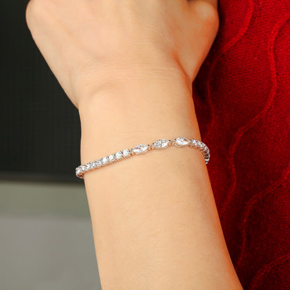 Tennis Bracelet, Marquise and Round Diamond - Kindspark
