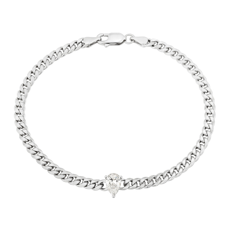 Snake Chain Bracelet - Pear