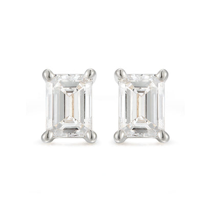 Classic Emerald Cut Stud Earrings - Kindspark