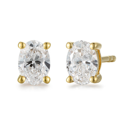 Classic Oval Ear Studs - Kindspark