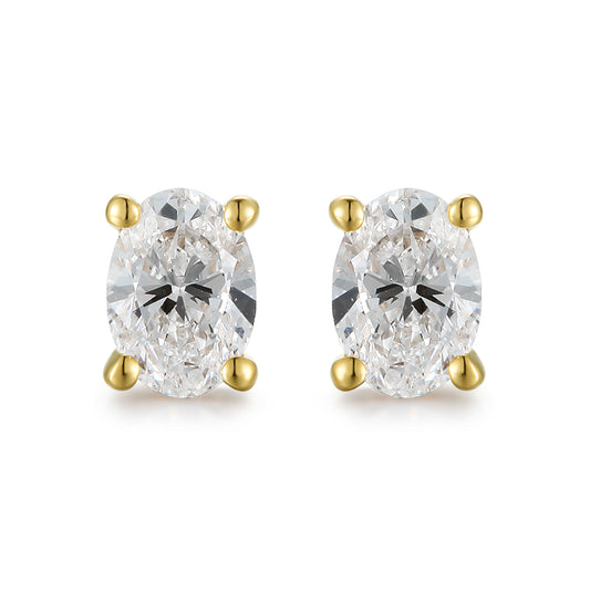Classic Oval Ear Studs - Kindspark