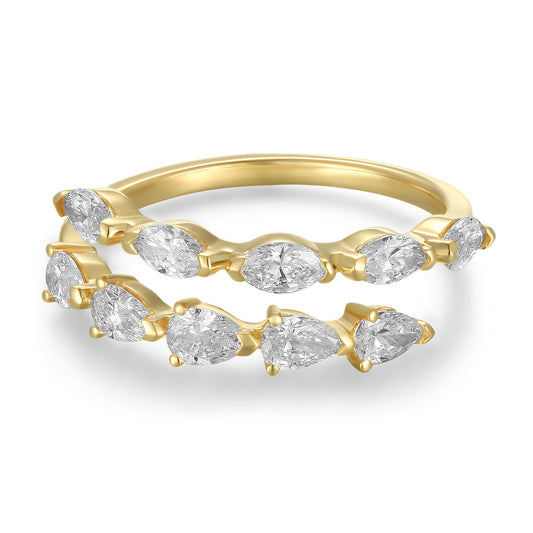 Pear & Marquise Diamond Band - Kindspark