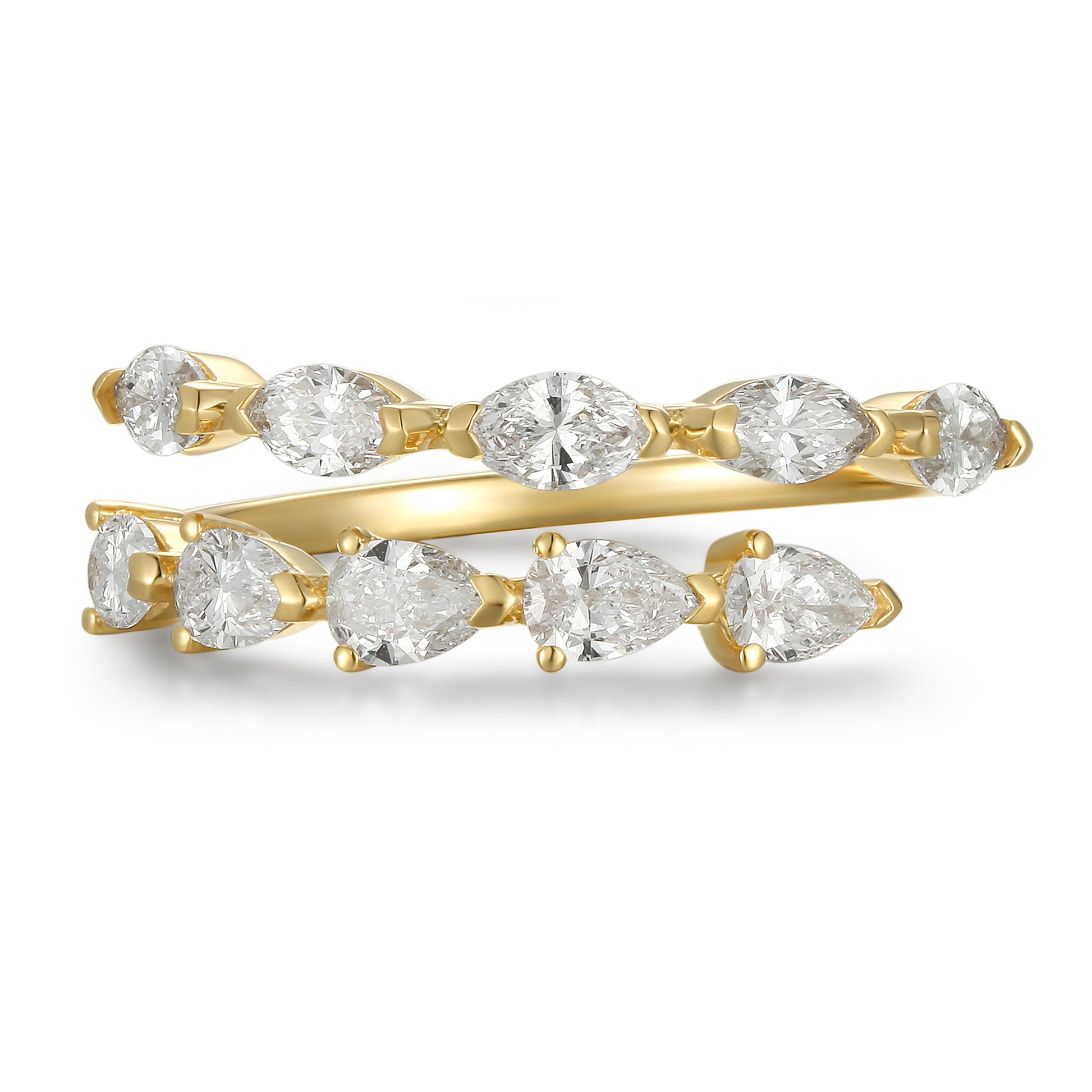 Pear & Marquise Diamond Band - Kindspark