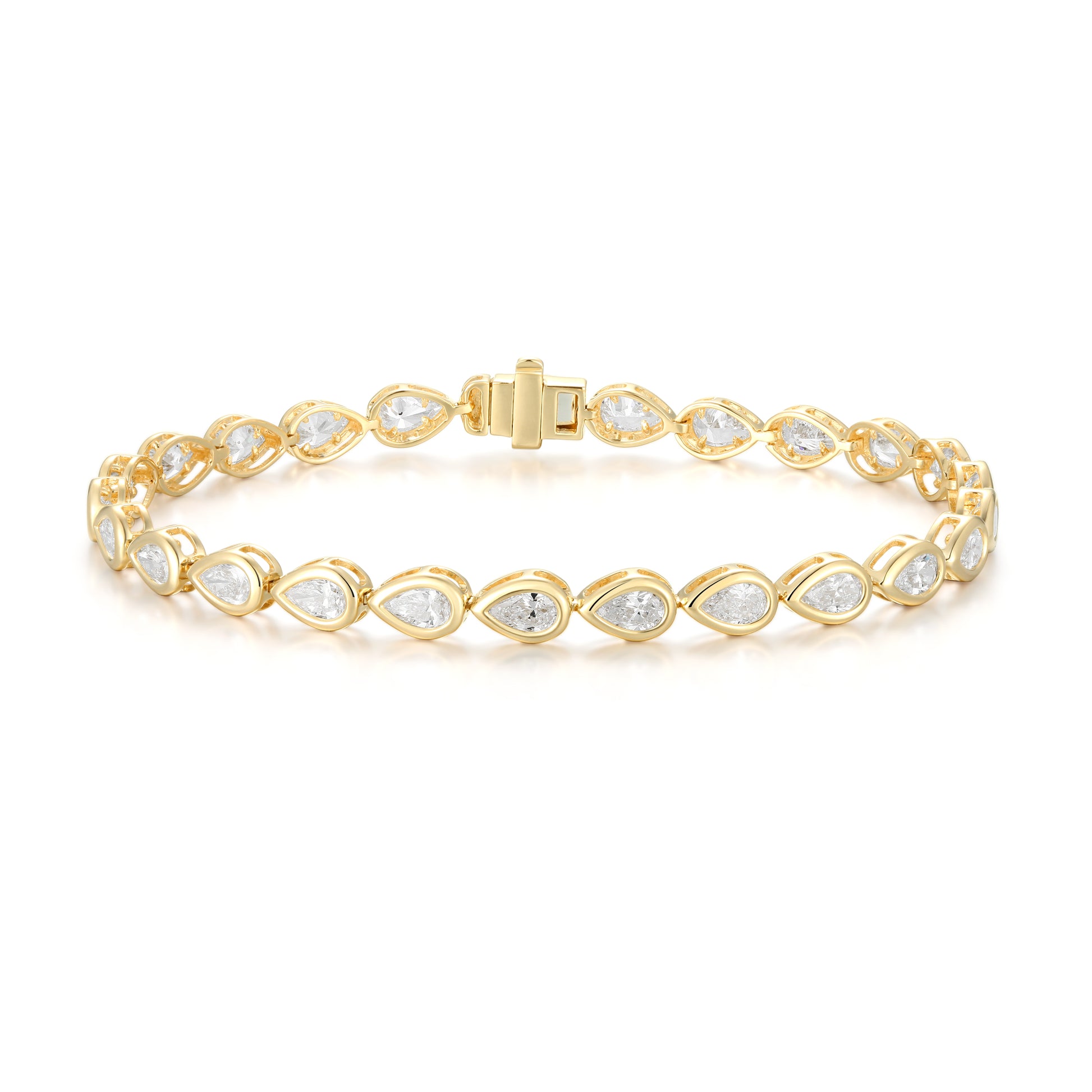 Tennis Bracelet - Pear Cut Diamond - Kindspark