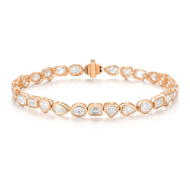 Tennis Bracelet - Mixed Shape Diamond - Kindspark