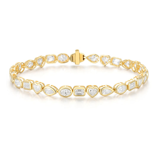 Tennis Bracelet - Mixed Shape Diamond - Kindspark