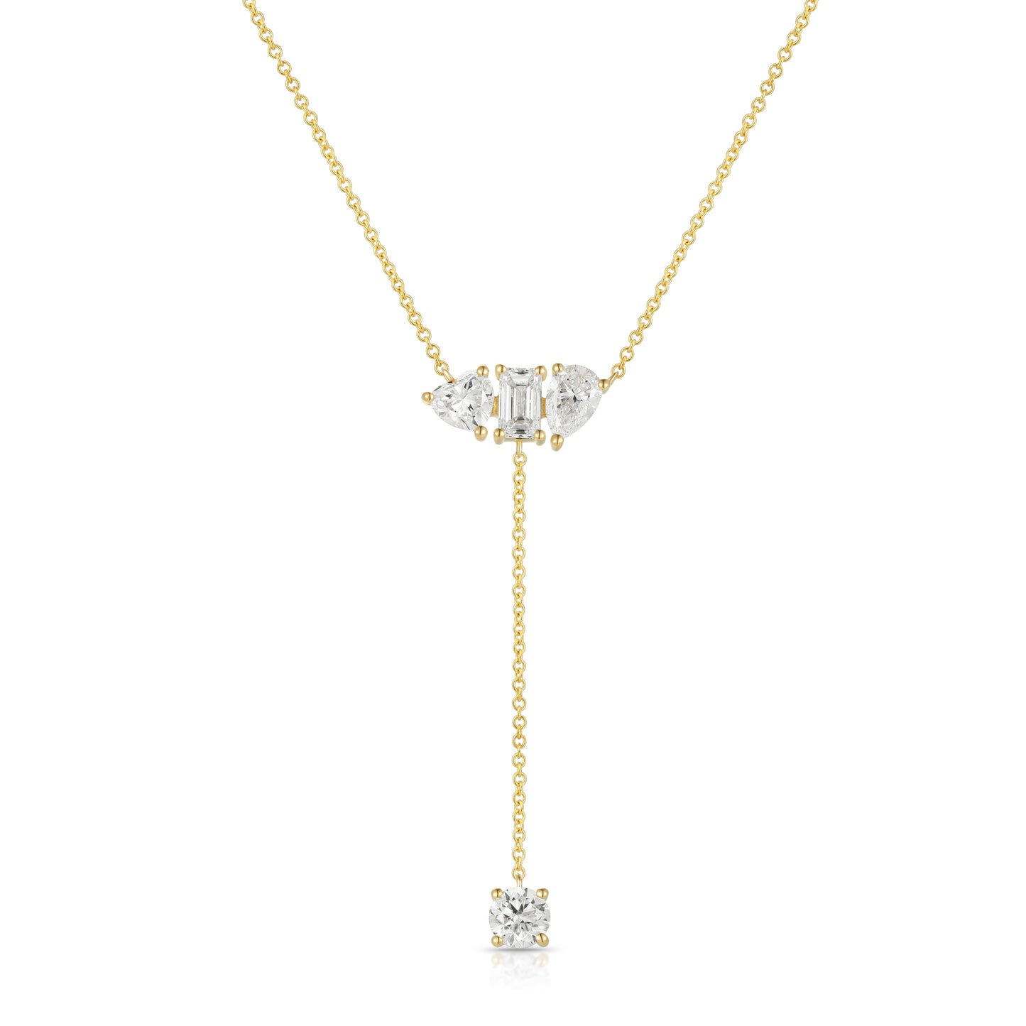 Mixed shape Lariat Necklace - Kindspark