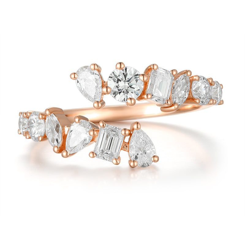 Open Ring - Mixed Shape Diamond - Kindspark