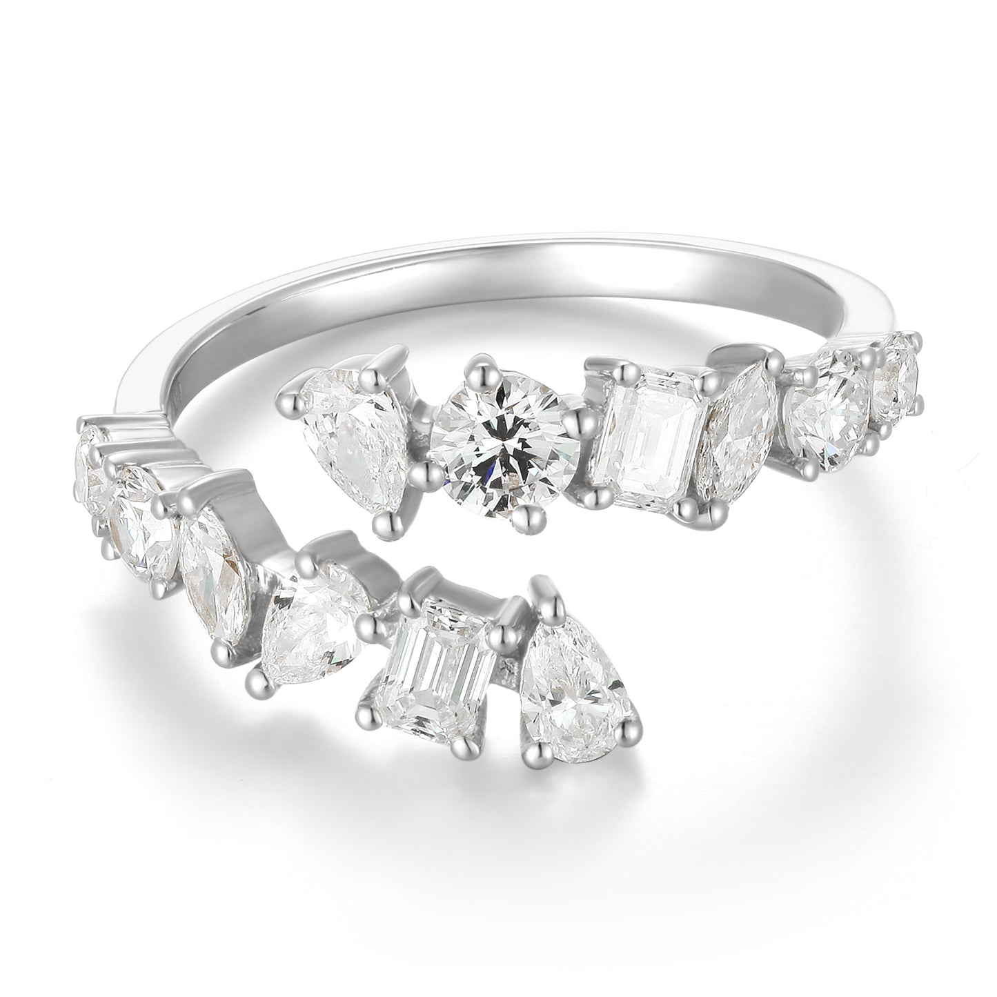 Open Ring - Mixed Shape Diamond - Kindspark