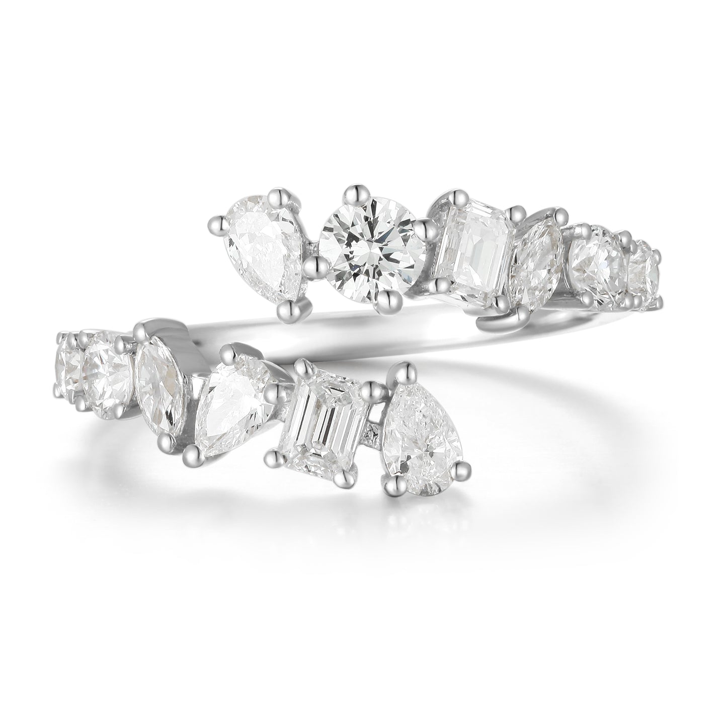 Open Ring - Mixed Shape Diamond - Kindspark